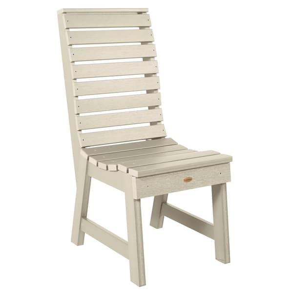 Highwood Weatherly Whitewash Recycled Plastic Dining Side Chair
