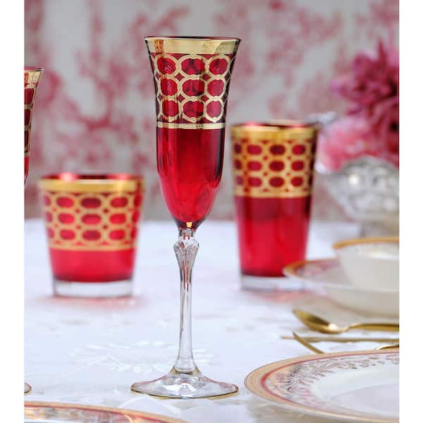 Fluted Champagne Coupe | Set of 4 | Living Beautifully