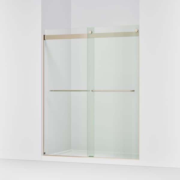 KOHLER Levity 56-60 in. W x 74 in. H Frameless Sliding Shower Door
