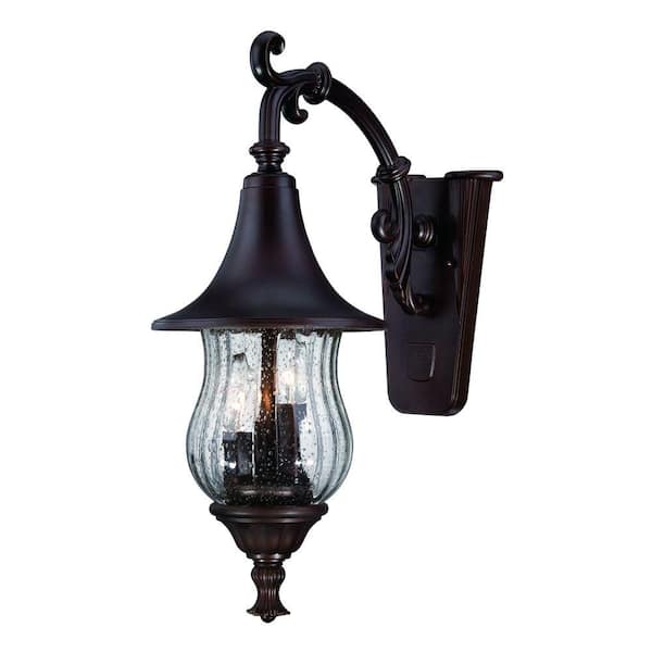 Acclaim Lighting Del Rio Collection 3-Light Architectural Bronze Outdoor Wall Lantern Sconce