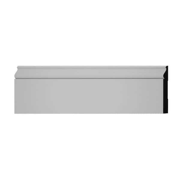 Ekena Millwork WM163E 0.56 in. D x 5.25 in. W x 6 in. L Wood (Finger-Joint Pine) Baseboard Moulding Sample
