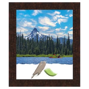 William Mottled Bronze Narrow Picture Frame Opening Size 18x22 in.