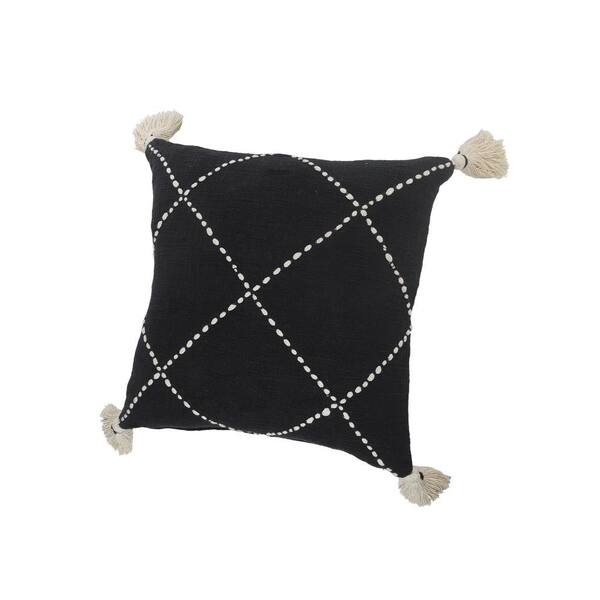 black circle pillow