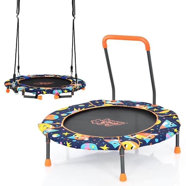 36 in. Black Multi-Person Swing with Handrail