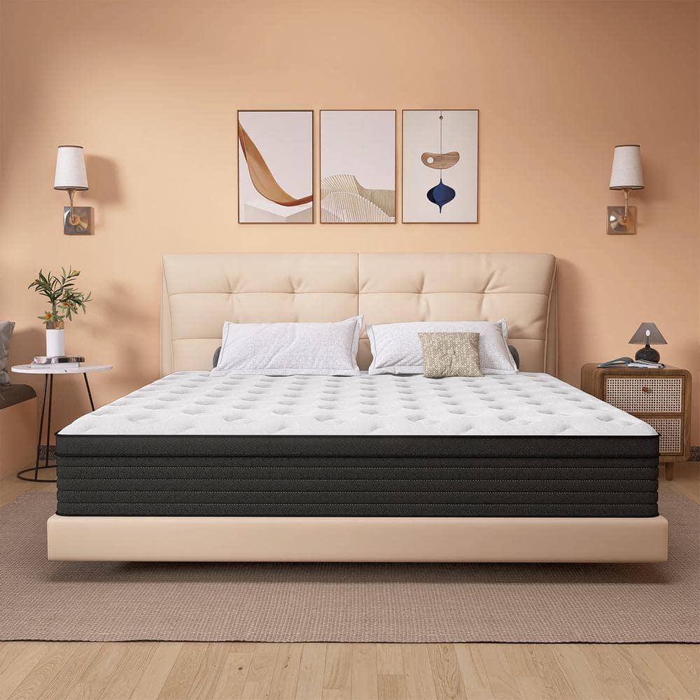 CHEVNI Comfortable Queen Medium Memory Foam 10 in. Bed-in-a-Box ...