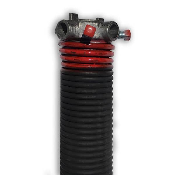 DURA-LIFT 0.225 in. Wire x 1.75 in. D x 29 in. L Torsion Spring in Red Left Wound for Sectional Garage Doors