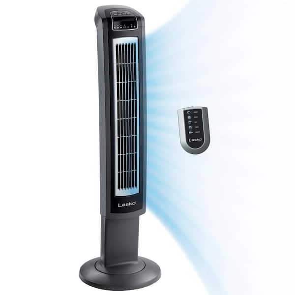 Lasko 42 in. Electronic Oscillating 3-Speed Tower Fan with Remote Control and Fresh-Air Ionizer