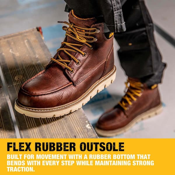 DEWALT Men's Flex Moc 6'' Work Boots - Soft Toe - Walnut Pitstop