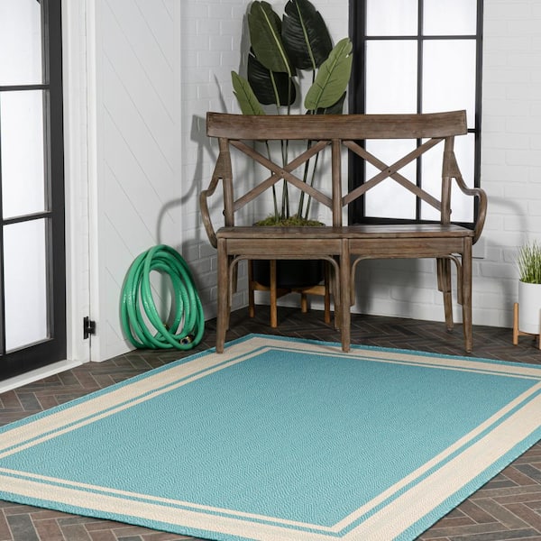 TAG Paanee Teal Stripe Chindi Indoor/Outdoor Rug - 2' x 3' - Bed Bath &  Beyond - 16303923