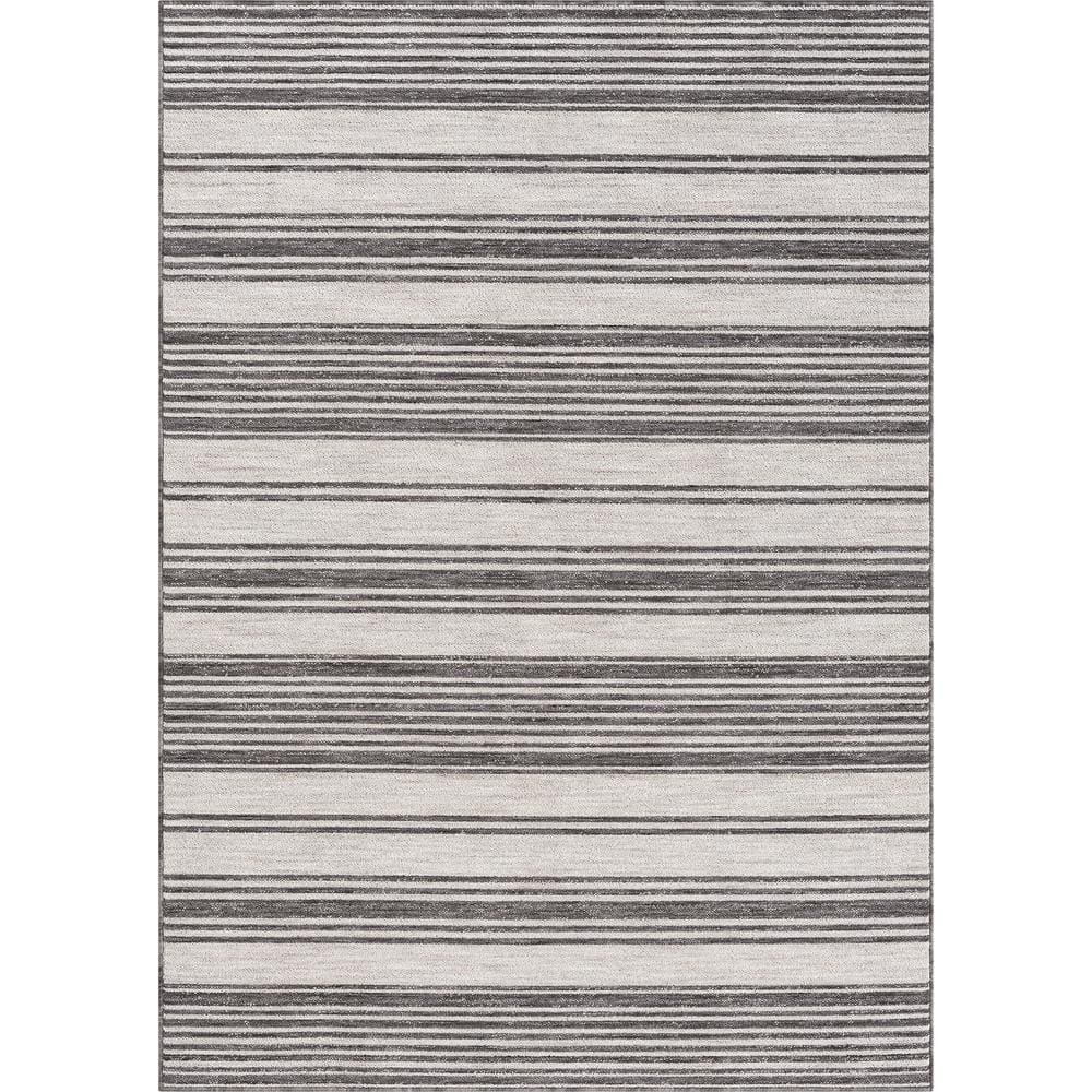 Kenmore Geometric Light Gray/Gray/White Area Rug AllModern Rug Size: Rectangle 7'10 x 10'3