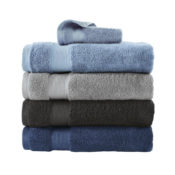 Moonlit Blue Cotton Towels Size Hand Towel by Piglet in Bed