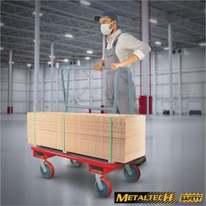 Drywall Cart Dolly Handling Sheetrock and Plywood with Heavy-Duty Caster Wheels, 3000 lbs. Load Capacity