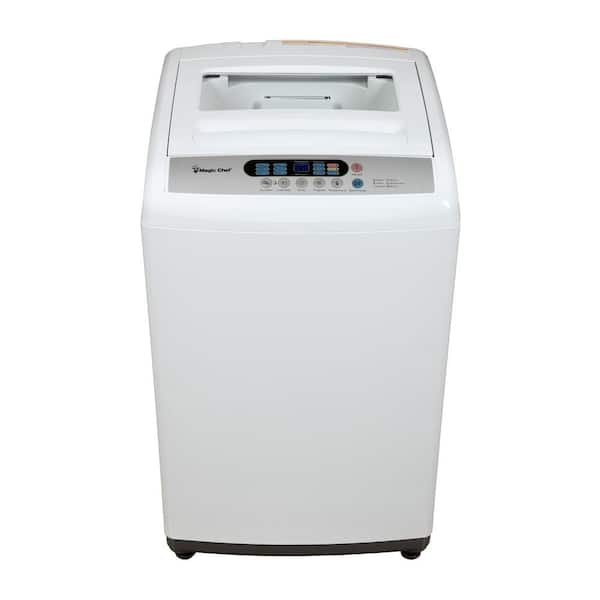Magic Chef 2.1 cu. ft. Compact Top Load Washer in White with Stainless Steel Tub