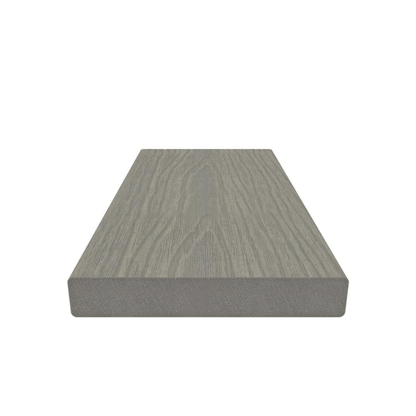 NewTechWood Cortes Solid Board 1-in x 6-in x 8-ft Roman Antique Square Composite Deck Board (10-Pack)
