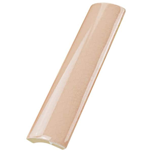 Novecento Cubrecantos Canela 1-1/4 in. x 5-1/8 in. Glossy Ceramic Wall Tile Trim