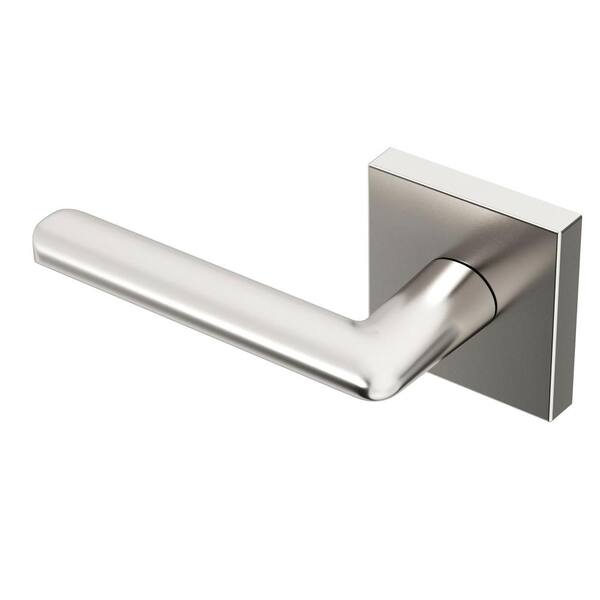 Okun Mirra Metal Brushed Nickel Dummy Door Handle with Square