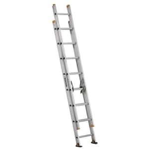 16 ft. Aluminum Extension Ladder with 250 lbs. Load Capacity Type I Duty Rating