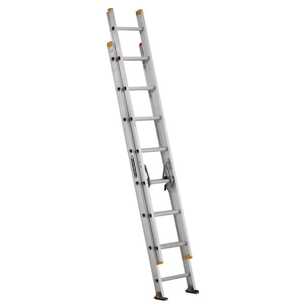 Louisville Ladder 16 ft. Aluminum Extension Ladder with 250 lbs. Load Capacity Type I Duty Rating