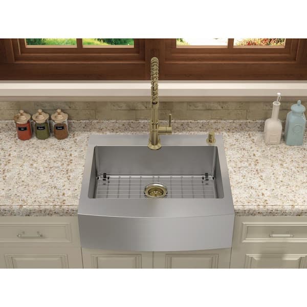 Glacier Bay Retrofit Drop-In/Undermount Stainless Steel 27 in. 2