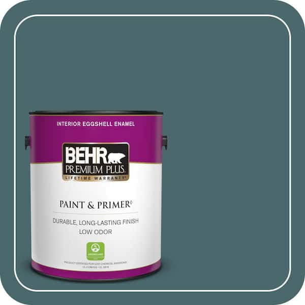 BEHR PREMIUM PLUS 1 gal. #500F-7 Mythic Forest Eggshell Enamel Low Odor Interior Paint & Primer