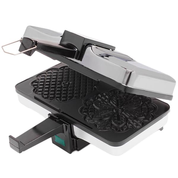 CucinaPro 2 waffle Silver Stainless Steel Pizzelle Baker - Ace