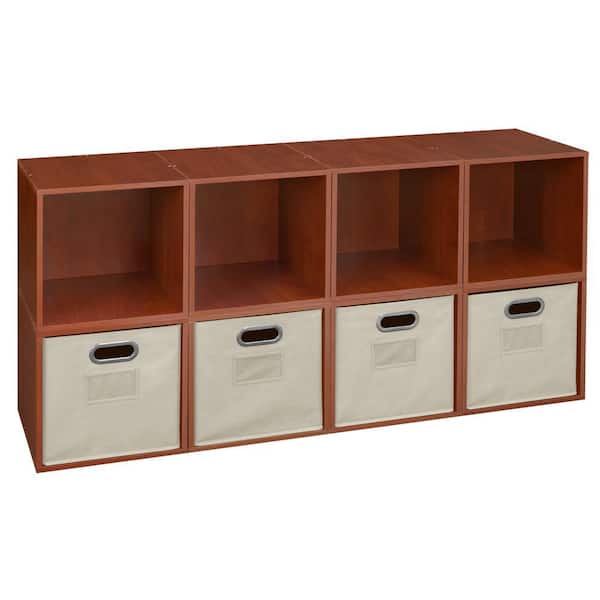Regency 26 in. H x 52 in. W x 13 in. D Cherry Wood 12-Cube Organizer