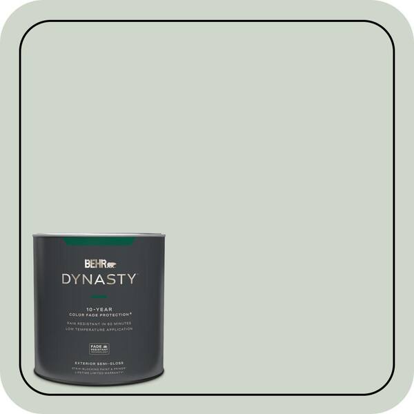 BEHR DYNASTY 1 qt. #ICC-48 Aspen Mist Semi-Gloss Exterior Stain-Blocking Paint & Primer