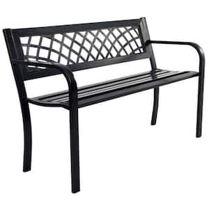 Bench Deck with Metal Frame for Outdoor Glider