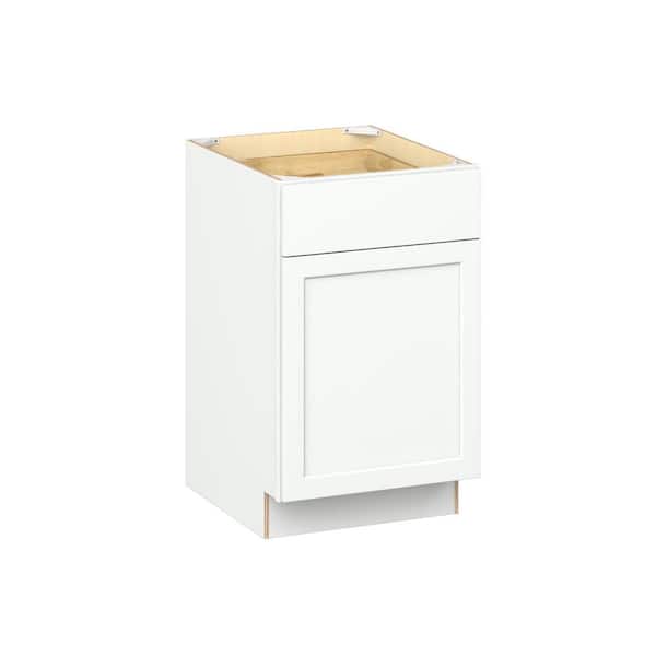 Emerson Pure White Base 1 drawer with Right door Ready to Assemble Kitchen Cabinet (21 in. W x 34.5 in. H x 24 in. D)