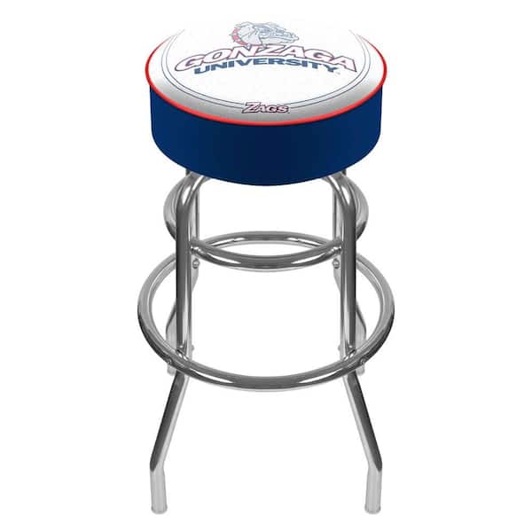 Trademark Gonzaga University 31 in. Chrome Padded Swivel Bar Stool