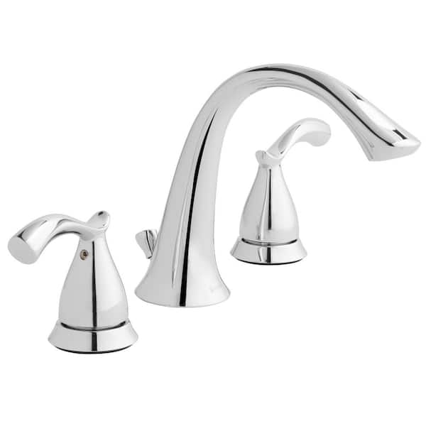 Glacier Bay Edgewood 8 in. Widespread Double-Handle High-Arc Bathroom Faucet in Polished Chrome