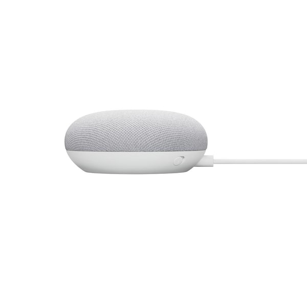 Google Nest Mini + Smart Plug 2nd Generation Smart Speaker - Snow 
