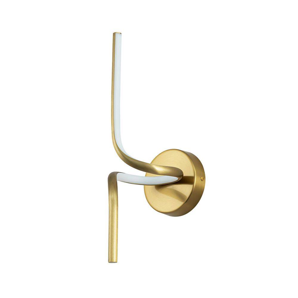 Megan 1-Light 15.75 in. Modern Unique Gold Linear Bathroom Vanity Light price history on PriceWatchPro