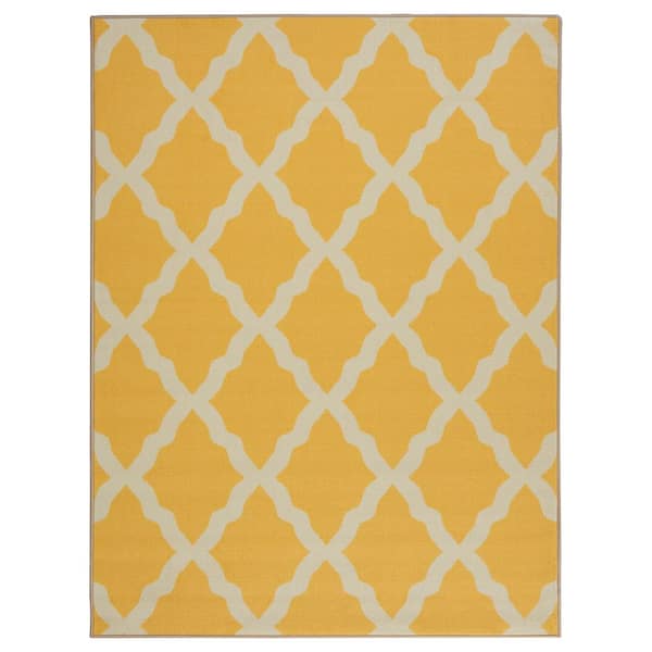 Ottomanson Glamour Trellis Moroccan Area Rug, Gray, Size: 3'3 inch x 5'0 inch