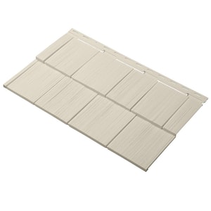 Take Home Sample Cedar Dimensions Shingle 24 in. Polypropylene Siding in Sand