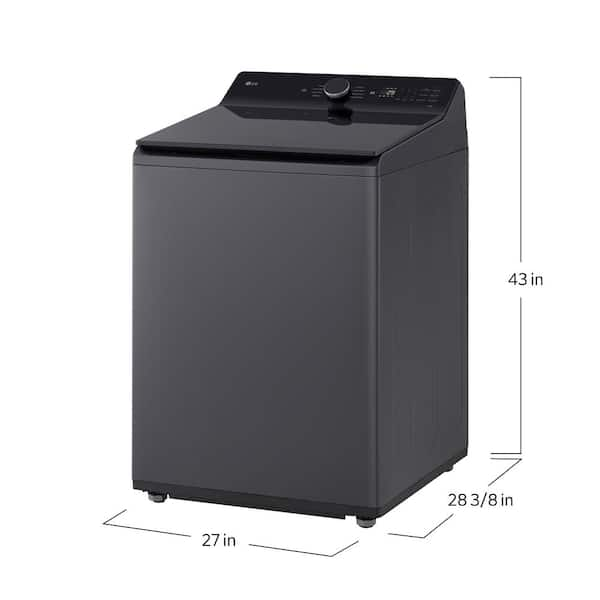 LG 5.5 cu. ft. SMART Top Load Washer in Matte Black with Impeller, Easy  Unload and TurboWash3D Technology WT8400CB - The Home Depot