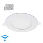 4 in. 50-Watt Equivalent Dimmable Smart Wi-Fi Color Changing and Tunable White Integrated LED Recessed Downlight Kit
