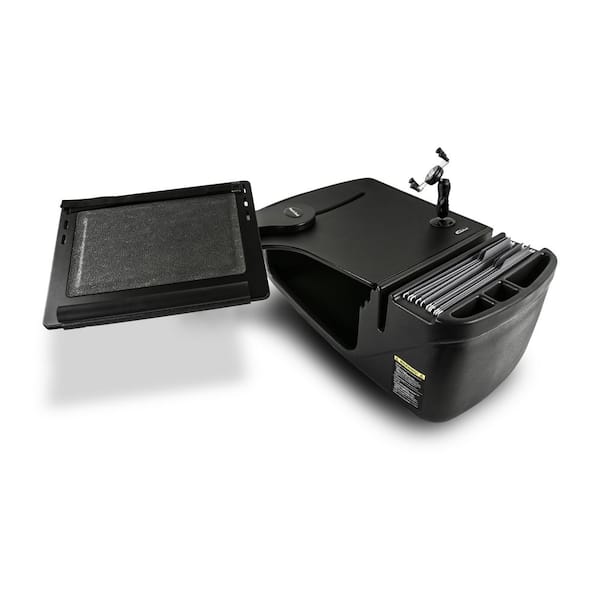 AutoExec Reach Desk Front Seat Black with Power Inverter andPhone Mount  AUE10175 - The Home Depot