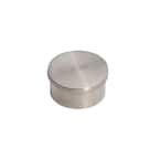 Satin Stainless Steel Flush End Cap for 2 in. Outside Diameter Tubing