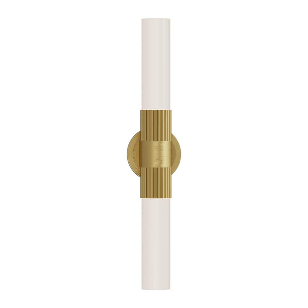 Rue 22-in 2 Light 60-Watt Brushed Gold Vanity Light price history on PriceWatchPro