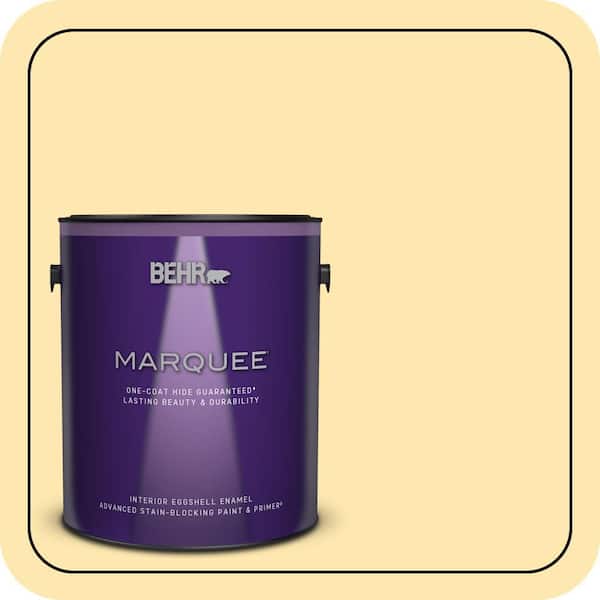 BEHR MARQUEE 1 gal. #P280-2 Gold Thread Eggshell Enamel Interior Paint & Primer