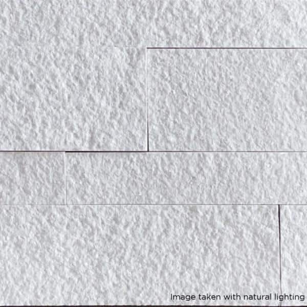 Stone White Rectangular Peel and Stick Mosaic Tile