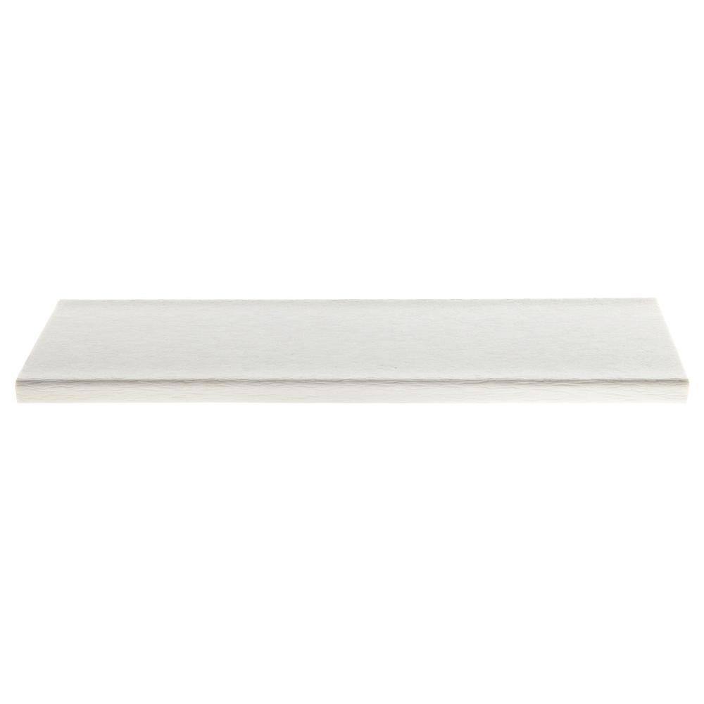 White 18" Round Polywood Outdoor Side Table
