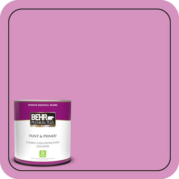 BEHR PREMIUM PLUS 1 qt. #680B-4 Pressed Flower Eggshell Enamel Low Odor Interior Paint & Primer
