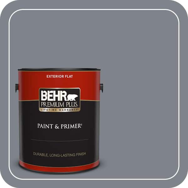 BEHR PREMIUM PLUS 1 gal. #760F-5 Milestone Flat Exterior Paint & Primer