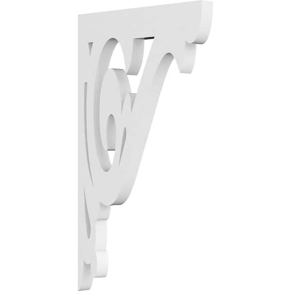 Ekena Millwork 5/8 in. W X 11 in. H X 16-1/2 in. D PVC BorHeaux Bracket