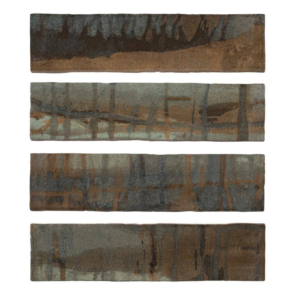 Homage 3x12 Brown Glazed Porcelain Subway Tile