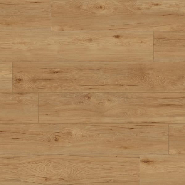 Krono Original Take Home Sample - Howell Elegant Brushed Hickory Waterproof Laminate Floor Tile Flooring