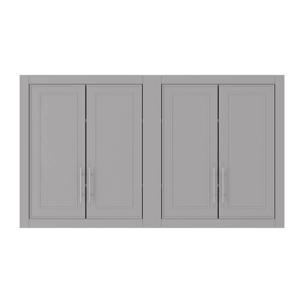 44 in. W x 8 in. D x 26 in. H Wood Pantry Organizer with Adjustable Shelves in Gray price history on PriceWatchPro