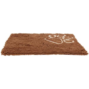 1 Size Light Brown Fuzzy Quick-Drying Anti-Skid and Machine Washable Dog Mat
